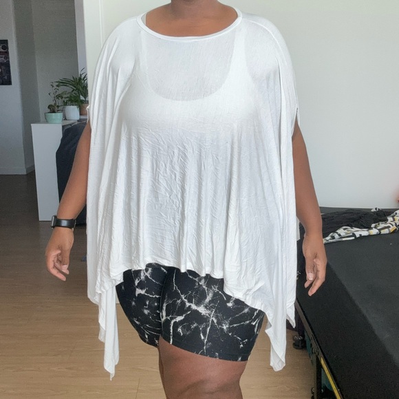 Dare2bstylish Pegasus White Poncho Shirt – Size 5X - Picture 1 of 4